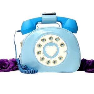 Retro Blue Telephone Handbag